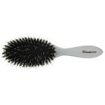 Cushion brushes, for hair extensions Silver pure bristle, large.11104