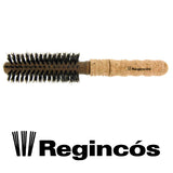 Euro cork round brushes with cork grip, 60% pure bristle, poly bag. 65 mm