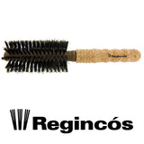 Euro cork round brushes with cork grip, 60% pure bristle, poly bag. 65 mm