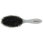 Cushion brushes, for hair extensions Silver pure bristle, large.11104