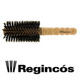 Euro cork round brushes with cork grip, 60% pure bristle, poly bag. 65 mm