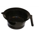 Tint bowl with handle black.
