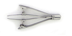 Automatic stainless steel, narrow slant tweezer. EK1-54R.