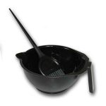 Tint bowl, handle and colour strainer.