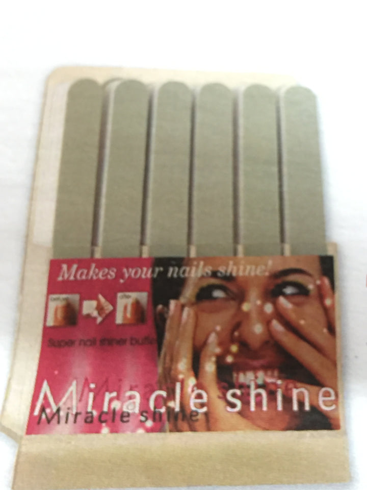 Miracle shine file, 30 piece perspex display stand.