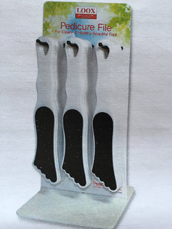 Foot shaped paddle file