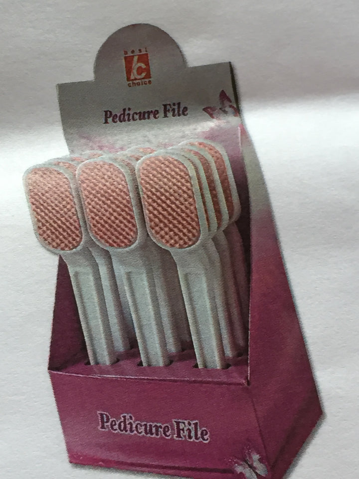 Ceramic foot-file 12 -piece display.