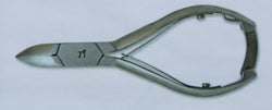 TRI Nail nipper 12.5cms, double spring, curved jaw.