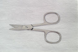 TRI Nail scissors, curved.