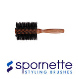 Spornette Italian collection boar bristle brushes with wooden handle S856  2"-3"XL dia