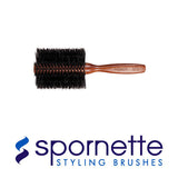 Spornette Italian collection boar bristle brushes with wooden handle S856  2"-3"XL dia